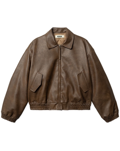Woodbird - WBBue Bomber Jakke - Dark Brown1
